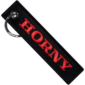 MotoLoot Keychain for Motorcycles, Scooters, Cars and Gifts (Horny)