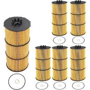 LF17511 Oil/Lube Filter Compatible With Freightliner Cascadia Western Star Trucks Detroit Diesel DD15 DD13 DD16 Engines Replaces# P551005 P7505 LP5090 A4721800109