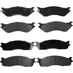Front and Rear Ceramic Brake Pads for 2003-2008 Dodge Ram 2500 3500 for 2006-2008 Dodge Ram 1500, Disc Brake Pad(Repalces BOSCH BE965H POWER STOP 17-965 17-702A)