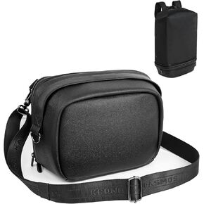Krone Kalpasmos Magic Convertible Crossbody Bag Backpack for Men – Small to Spacious Backpack, Carrying Case, Fits Meta Quest 3, Apple Vision Pro, Nintendo Switch, Laptops, Clothes – Compact Backpack