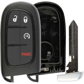 Keyless Option Remote Car Key Fob Shell Case For Jeep Cherokee Ram (GQ4-54T)