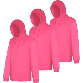 Z&Q LABOR Safety Long Sleeve High Visibility Construction Basic Work Shirts for Men with Hood 3pcs