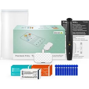 MbH Glucose, Cholesterol Testing Kit + Free App. XPER Technology Multi-Functional Monitoring System(Blood Glucose, Total Cholesterol) Procheck Witty (Type C Android Only)