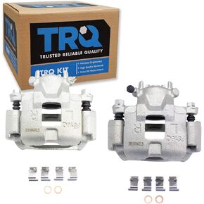 TRQ Front Brake Caliper Set Compatible with 2002-2007 Mitsubishi Lancer