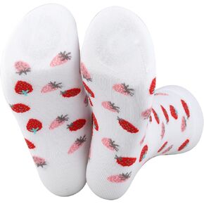 PWHAOO 1 Pair Strawberry Festival Socks Strawberry Fruit Socks Strawberry Season Socks Strawberry Lover Gift