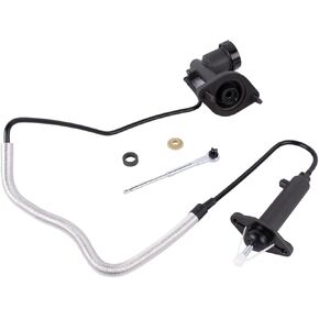 52107652AC Clutch Master Cylinder and Slave Cylinder Assembly Compatible with 1997 1998 1999 2001 2002 Jeep Wrangler 2.5L 4.0L Replace 52107652AB 52107652AD