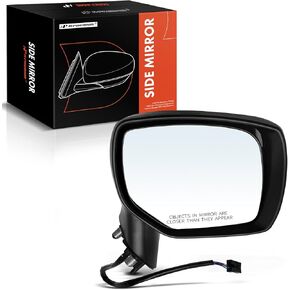 A-Premium Passenger Side Power Door Mirror - Compatible with Subaru Impreza 2012 2013 2014 - Non-Heated Manual Folding Black Outside Rear View Mirror - Replace# 91036FJ100PFM