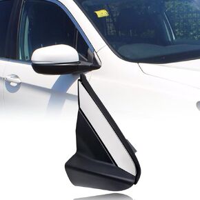 Left Driver Side Front Pillar Corner Garnish Assembly Front Mirror Corner molding Triangle Fender Cover Flat Black with Chrome Fits 2016-2022 Honda Pilot Ridgeline Replace#75495-TG7-A01