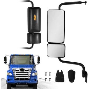Door Mirror Black Right Passenger Side fit for Hino 238 258 268 338 2011+ Semi Trucks