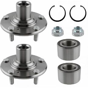 Front Left Right Wheel Bearing and Hub Assembly Compatible with Honda Civic 1.8L 1.3L L4 2006-2011 Replace 44600-SMG-G00