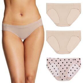 Maidenform Barely There Women's Underwear Bikini Pack, Invisible Look Panties, 3-Pack