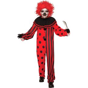 Forum Novelties Men's Evil Clown Value Costume, As Shown, Standard