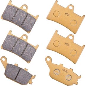 Brake Pads Kit Ceramic Fiber 252 174 Fit for YAMAHA MT-07 2014-2021 MT-09 2017-2021 Tracer 900 2015-2021 Tracer 700 MT-10 XSR900 2016-2020 GT 2019-2021 XSR700 2016-2021 Fazer8 FZ8 FZ1-Fazer YZF-R6