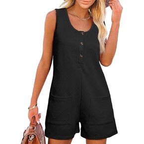 سالوبيت AlvaQ للسيدات بلون موحد كاجوال بدون أكمام وأزرار سفلية مع جيوب in Kuwait