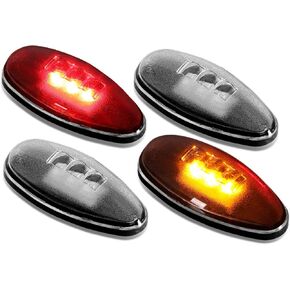 DNA Motoring FENDL-CS99-CH Full Kit Dually Bed Fender LED Side Marker Light