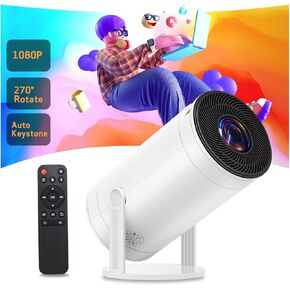 Weelikeit Projector, Mini Portable Projector 1080P HD 4K Support, Home Theater Movie Projector with 5G WiFi 6 and Bluetooth, outdoor Video Projector for iPhone/Android/TV Stick/HDMI/USB/Laptop/DVD/PS5