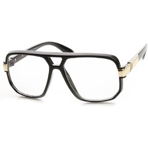 zeroUV Classic Square Frame Plastic Clear Lens Blue Light Aviator Glasses 8975