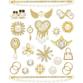 Bling Shoe Charms Chains Pack for Women Adults Teens Girls as Gift, Cute Designer Jewelry Shoe Decorations Accessories for Bubble Slides Clog in Kuwait