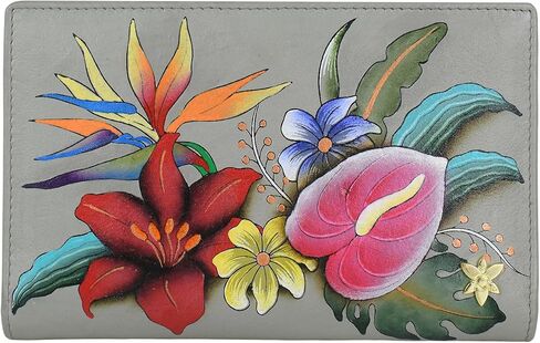 Anuschka Women's Original Hand-Painted Genuine Leather Two Fold Wallet in Saudi Arabia