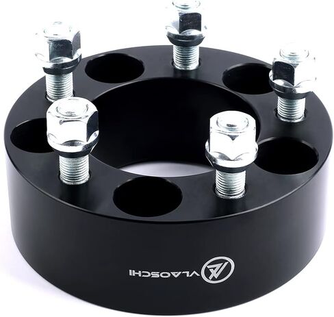 VLAOSCHI Black Forged 5x5 to 5x5.5 Wheel Adapters 2 Inch with 1/2" Studs Compatible with Jeep 5 Lug 5x127 to 5x139.7 Adapter for 2007-2018 Wrangler JK | 1999-2010 Grand Cherokee WJ WK - Pack of 4 in Saudi Arabia