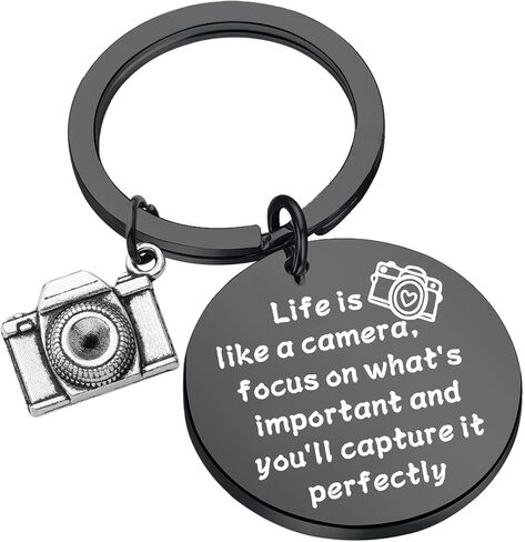 FUSTMW Photographer Gift Camera Charm Keychain Wedding Photographer Gift Camera Gifts in Kuwait