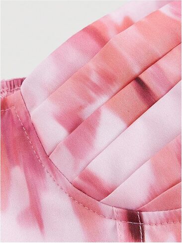 SHENHE Women's Sexy Floral Corset Top Tie Dye Bustier Dressy Crop Tops Backless Concert Top in Saudi Arabia