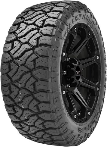 Venom Power Terra Hunter R/T+ إطار شعاعي للشاحنة الخفيفة للطرق الوعرة والطين لجميع التضاريس - 37X13.50R26LT 37X13.50X26 37X13.50-26 117Q نطاق التحميل F LRF 12-Ply BSW جدار جانبي أسود in Kuwait