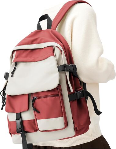 winspansy Small Beige Backpack for College,Waterproof Travel Canvas Carry on Backpack for Women Men,Lightweight Casual Bookbag Backpacks Rucksack Mochila de Viaje in Saudi Arabia
