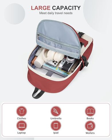 winspansy Small Beige Backpack for College,Waterproof Travel Canvas Carry on Backpack for Women Men,Lightweight Casual Bookbag Backpacks Rucksack Mochila de Viaje in Saudi Arabia