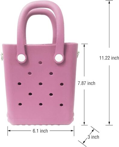 Rubber Beach Bag with Strap, Bitty EVA Tote Bag with 6 Charms in Saudi Arabia