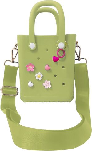 Rubber Beach Bag with Strap, Bitty EVA Tote Bag with 6 Charms in Saudi Arabia