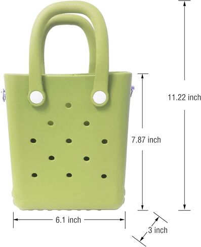 Rubber Beach Bag with Strap, Bitty EVA Tote Bag with 6 Charms in Saudi Arabia