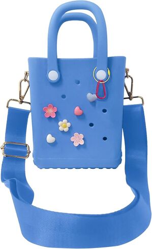 Rubber Beach Bag with Strap, Bitty EVA Tote Bag with 6 Charms in Saudi Arabia