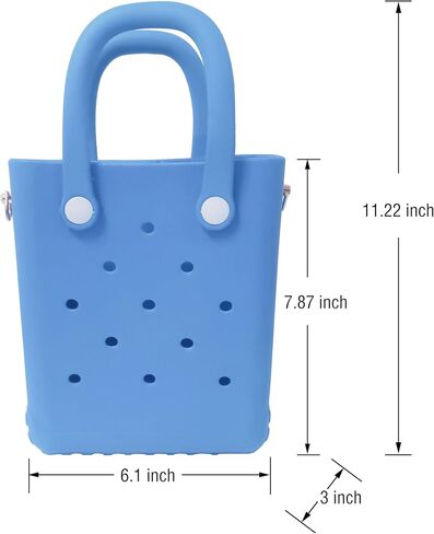 Rubber Beach Bag with Strap, Bitty EVA Tote Bag with 6 Charms in Saudi Arabia