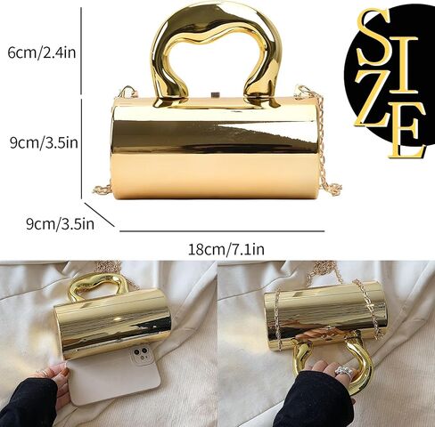 حقيبة يد أكريليك عصرية، محفظة أكريليك Y2K؛ محفظة يد سوداء/فضية/ذهبية للنساء in Kuwait