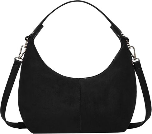 Suede Crescent Bag Women 2024 Retro Suede Slouchy Bag Fall Work Handbag Shoulder Bag Slouchy Tote Underarm Purse in Kuwait