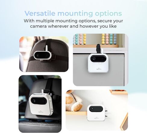 شاشة مراقبة الأطفال اللاسلكية الذكية Tiny Traveler Ai (TT006B) - تنبيهات السلامة التي تعمل بالذكاء الاصطناعي: اكتشاف البكاء/الضحك/الوقوف، سياج افتراضي، رؤية ليلية طويلة المدى 1000 قدم - ضوء ليلي - أسود in Kuwait