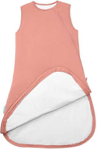 Supersoft Sleep Sack 1.0 TOG, Premium Bamboo Viscose Toddler Sleeping Bag, 2-Way Safe Zipper Sleepsacks 2-4T (Blush) in Kuwait