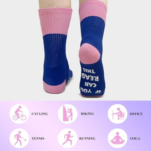 If You Can Read This - Funny Womens Mens Socks, Crew Socks Birthday Gifts for Friends Coworker in Kuwait
