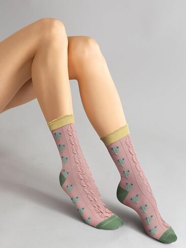 Benefeet Sox Womens Cute Socks Ruffle Socks Cotton Fashion Socks for Women Crew Turn Cuff Socks Funny Cool Summer Socks in Kuwait