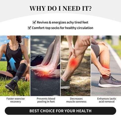 Cute Cow Compression Socks For Women & Men, Knee-High Support Circulation Socks For Running, Travel, Athletic in Saudi Arabia