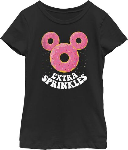 Disney Mickey Mouse Donut Ears Extra Sprinkles Girls Standard T-Shirt in Saudi Arabia