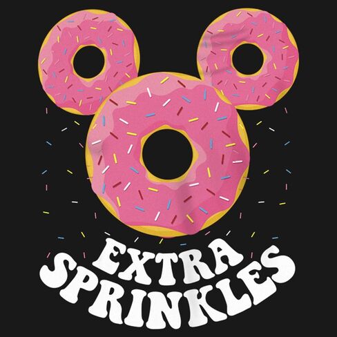 Disney Mickey Mouse Donut Ears Extra Sprinkles Girls Standard T-Shirt in Saudi Arabia