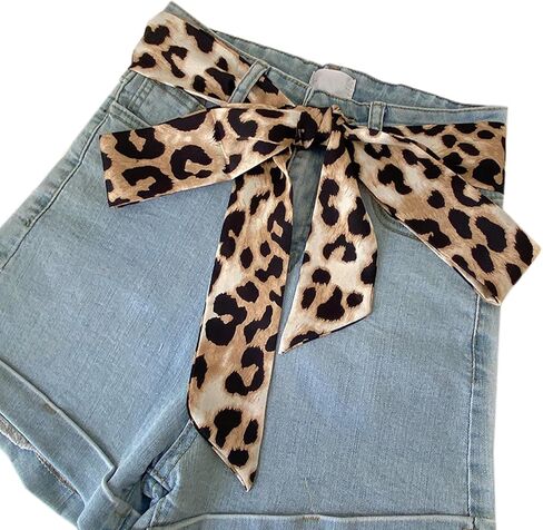 WENLOOY Women Skinny Scarf Belt,Ribbon Scarf Long Skinny Satin Belt Sash Necktie Neck Scarf Choker for Women in Kuwait