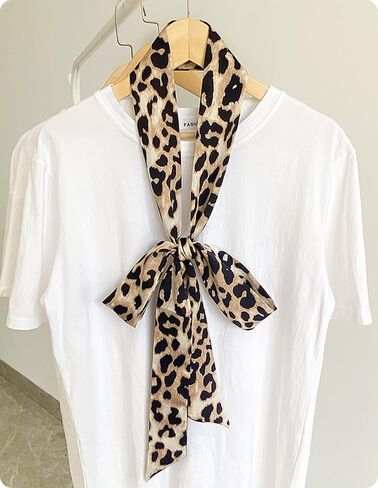 WENLOOY Women Skinny Scarf Belt,Ribbon Scarf Long Skinny Satin Belt Sash Necktie Neck Scarf Choker for Women in Kuwait