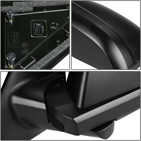 DNA Motoring OEM-MR-TO1320253 Factory Style Powered+Heated Left Side View Door Mirror Compatible with 07-13 Toyota Tundra / 08-13 Sequoia in Saudi Arabia