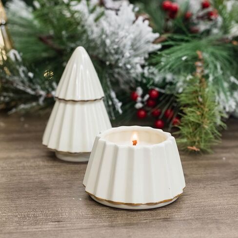 Tried & True Tried and True Cozy Cashmere Gilded Tree Candle, 3.7 oz. in Kuwait