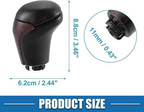Car Automatic Gear Stick Shift Knob Gear Shift Knob Stick Shifter for Toyota Tacoma 2016-2021 Highlander 2014-2019 Black Gold Tone in Saudi Arabia