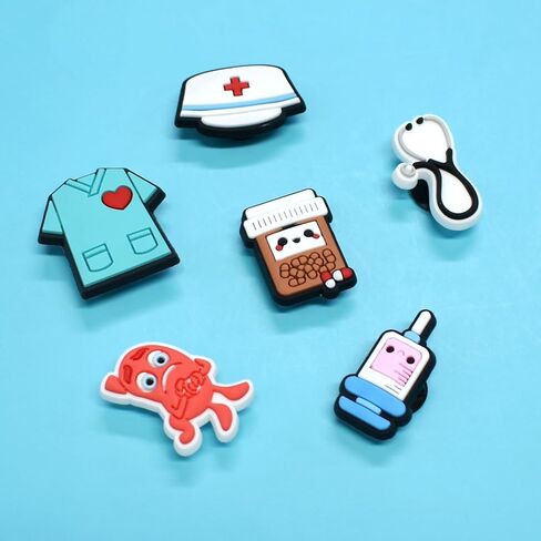 Shoe Charms for Clog Sandals, PVC shoe decoration Accessories for Adults Women Men Party Favor in Kuwait
