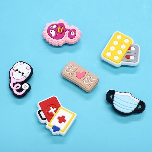 Shoe Charms for Clog Sandals, PVC shoe decoration Accessories for Adults Women Men Party Favor in Kuwait